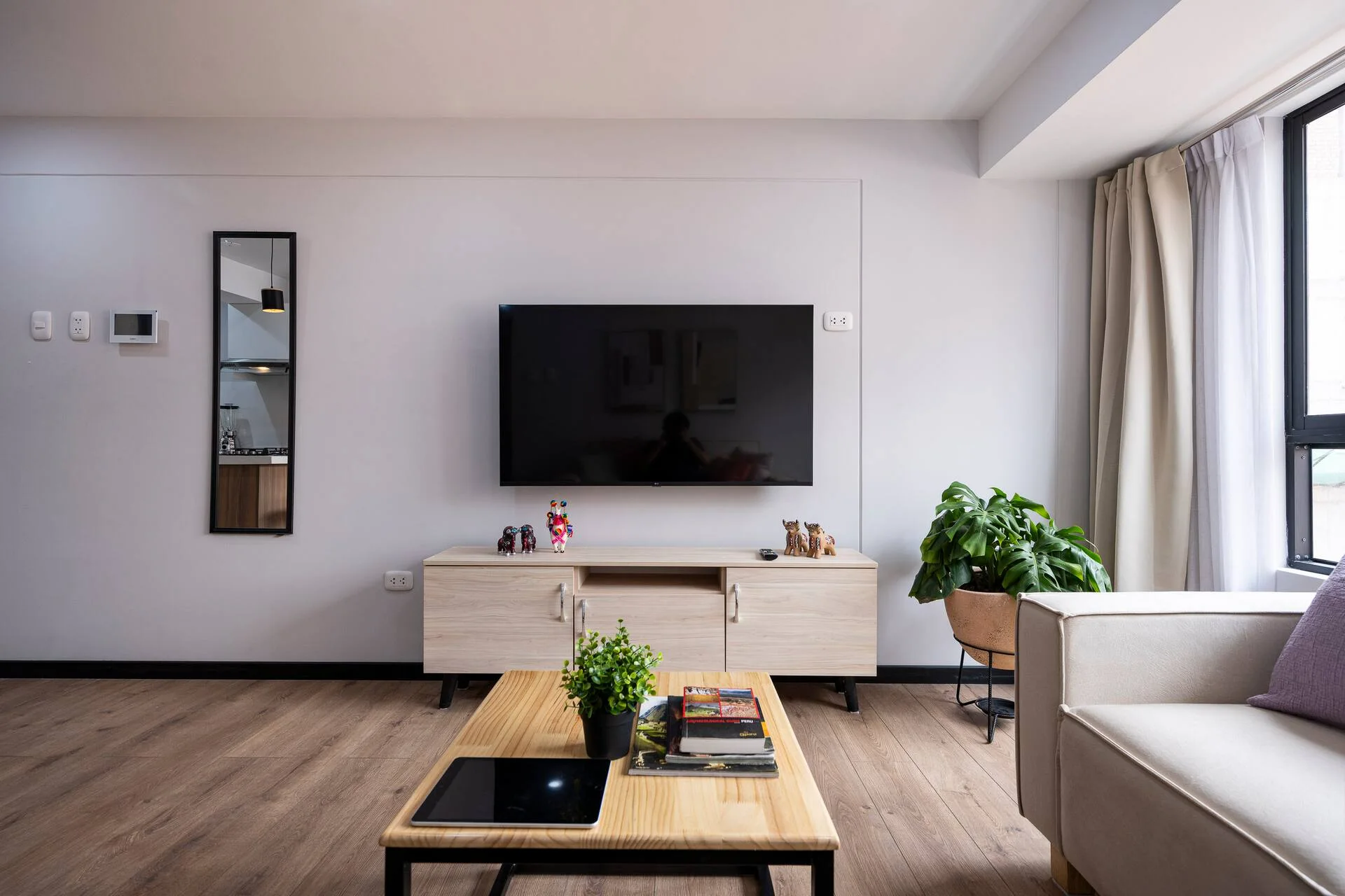 La sala del apartamento